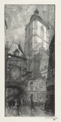 Rouen Illustrated：La Gros Horloge、1888。