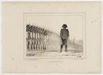 1833年のリトグラフ・アルバム、第5番：査察