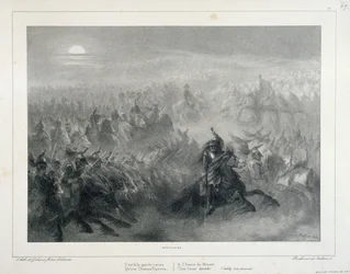 1837年のリトグラフ・アルバム、第12号：「これは大観兵式である (...)」