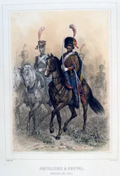 1859年の馬大砲のフィールドマーシャル。