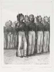 トルコ歩兵、ハンター、1837年。