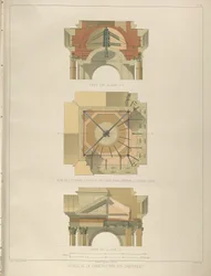 鐘楼建設の詳細出典：聖イサアク大聖堂の建設、1845