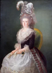 サン・アンドレス侯爵夫人の肖像」1785年頃（油彩・キャンバス