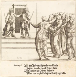 Ecce Homo、そしてユダヤ人はキリストを否定します, 1548.