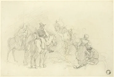 休憩中の旅行者