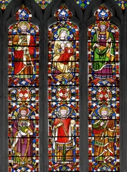 ジェシーツリー、詳細、1848年（ステンドグラス）