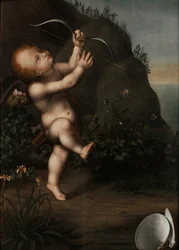 弓を持つキューピッド、1593年以前