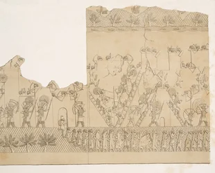 パブ、ニネベのモニュメントからの街の包囲とエスカレード（コユンジク）。 1849