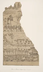 パブ、ニネベのモニュメントからのアッシリア王の勝利（コユンジク）。 1849