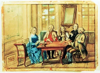 オーストリアの女帝マリアテレサ、フィールドマーシャルキャロリーバッチャニー（1698-1772）、ナダスキー、フィールドマーシャルレオポルドジョセフ、フォンダウン伯爵（1705-66）、1751年