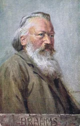ヨハネスブラームスc.1910を描いたポストカード