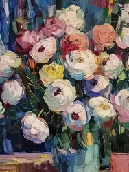 色とりどりの花々