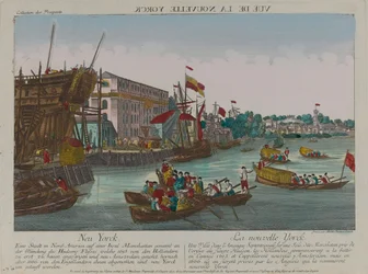 ？New Yorckの眺め？、1776年頃