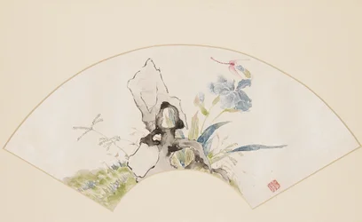 ユリ、岩、トンボ、19 世紀 1801 ～ 1900 年