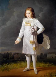 フレデリック・ナポレオン、バチオキ公（1814-1833）の足元の肖像 バルバラ・クラフト（1764-1825）による絵画 1819年 日。1,7x1,05 m