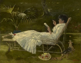女性の読書、1910年頃