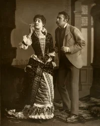 メアリー・ロークとチャールズ・ウィンダム、イギリスの俳優、1882年