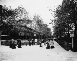 リンカーンパーク動物園、アメリカ、イリノイ州シカゴ、1900年頃（モノクロ写真
