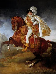 ジェローム・ボナパルト（1784-1860）ウェストファリア王の騎馬像 アントワーヌ・ジャン・グロ（1771-1835）の絵画 1808年日。3,21x2,65 m - ヴェストファーレン王ジェローム・ボナパルト（1784-1860）の騎馬像。アントワーヌ・ジャン・グロ(1771-1835)の絵画、カル