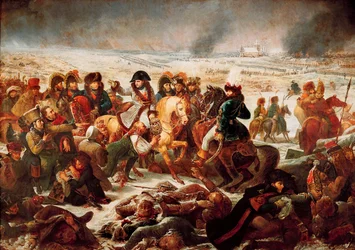 1807年9月2日、エイヤウの戦場でのナポレオン1世。1808年（油彩・キャンバス