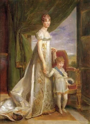 Hortense-Eugéniede Beauharnais（1783-1837）、オランダの女王とその息子CharlesNapoléonBonaparte（1803-1807）、1806