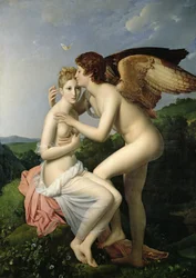 キューピッドの最初のキスを受け取ったプシュケ、1798年