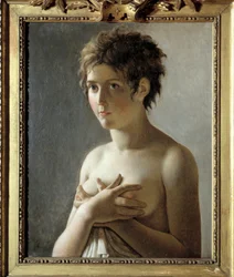 胸像の少女の肖像 - Pierre Narcisse (Pierre-Narcisse) Guerin (1774-1833)の絵画