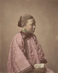 1870年代の上海出身の少女。