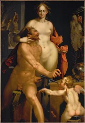 ヴァルカンの鍛冶場のヴィーナス（キャンバスに描かれた絵）