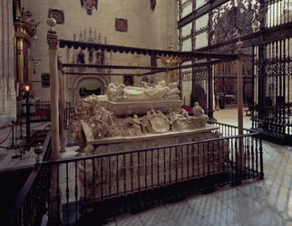 フィリップ美公（1478-1506）と狂女フアナ（1479-1555）の墓、1519年頃