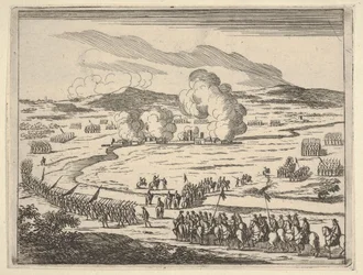 アレクサンドリアの包囲が始まります, フランシスのキリスト教徒の王子と英雄のアイデアから., 1659.
