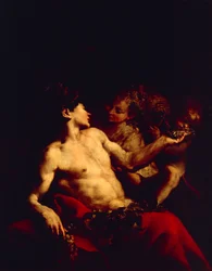 Bartolomeo Guidobono (1654-1709) による秋の寓話。