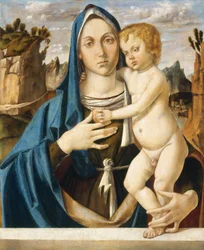 マドンナと子供、c。 1490年。