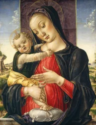 マドンナと子供、c。 1475年。