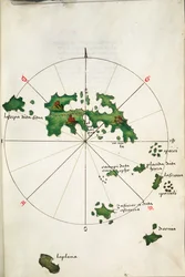 アスティパライア、1485年頃（ヴェラム）