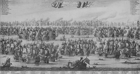 「テクセルの戦い」、c1700