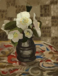 クリスマスローズ（油彩・キャンバスボード