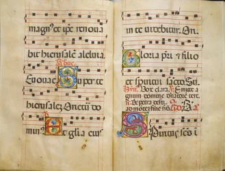 ベネディクト会のアンティフォナリー、ca. 1467-70。