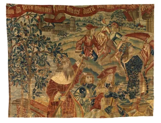タペストリー『黄金の羊毛を探すジェイソン』、トゥルネー製、1510年頃（羊毛）