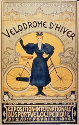冬季自転車競走場、国際自転車スポーツ博覧会、ブリュッセル、1895年2月2-10日
