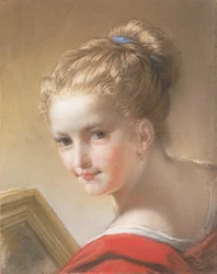 赤の少女の研究、1717年。
