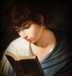 ホメロスを読む青年