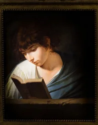 ホメロスを読む青年