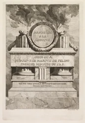 ギリシャ仮面舞踏会：献身ページ、1771年。