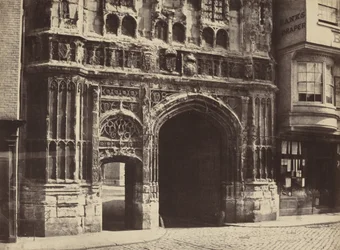 カンタベリー州クライストチャーチ・ゲートウェイ、1854年、1857年印刷（写真）
