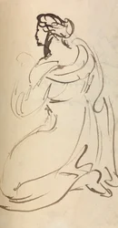 Estudo para a entrada de Cristo em Jerusalém