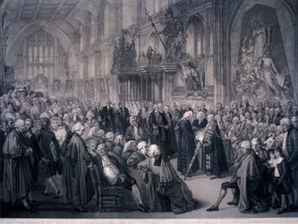 1801年、ロンドン、ナサニエル・ニューナム市長の就任式
