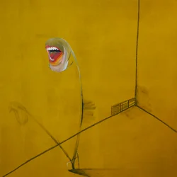 La colère, panel 2, 2016（キャンバスに油彩、アクリル）