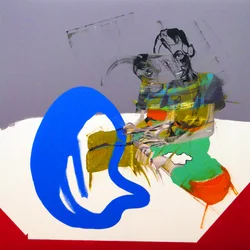 La honte, 2017（キャンバスに油彩、アクリル）