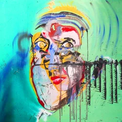 Surportrait : Brigitte Bardot  Albert Einstein, 2005（キャンバスに油彩）
